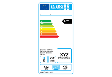 EU-Energielabel für Fernsehgeräte