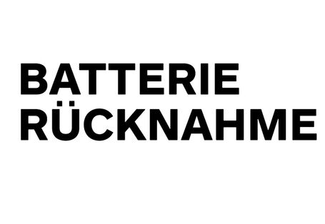 einheitliches Sammelstellenlogo für Batterien