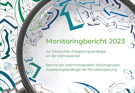 The cover shows a magnifying lens pointing at artwork containing arrows in various colours. In the centre of the lens is the title of the current Report.