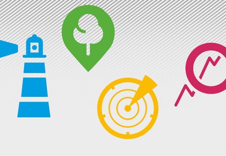 Symbole für die Werkzeuge der Anpassung