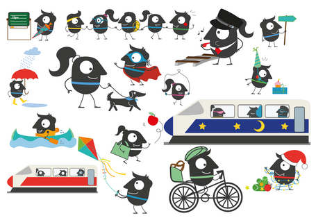 Wimmelbild Grafiken Edgar