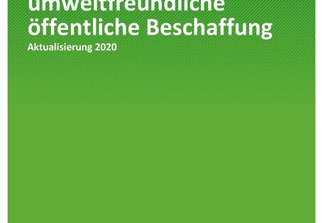 Cover der Publikation TEXTE 188/2020 Rechtsgutachten umweltfreundliche öffentliche Beschaffung