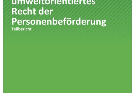 Cover der publikation TEXTE 213/2020 Grundlagen für ein umweltorientiertes Recht der Personenbeförderung