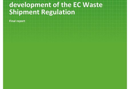 Cover der Publikation TEXTE 13/2021 Contributions to the further development of the EC Waste Shipment Regulation