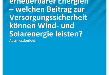 Cover der Publikation Climate Change 10/2021 Kapazitätskredit erneuerbarer Energien – welchen Beitrag zur Versorgungssicherheit können Wind- und Solarenergie leisten