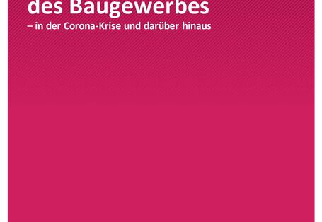 Titelseite der Publikation aus der Reihe Umwelt, Innovation, Beschäftigung 02/2021 "Konjunktureller Beitrag des Baugewerbes – in der Corona-Krise und darüber hinaus"