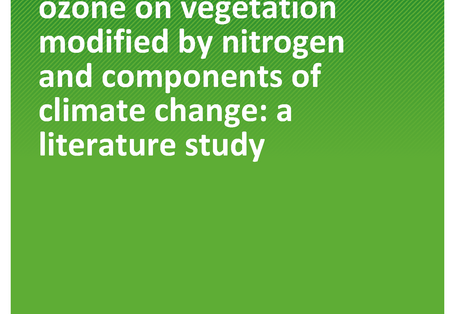 Cover of publication TEXTE 29/2021 Effects of ground-level ozone on vegetation modified by nitrogen and components of climate change: a literature study
