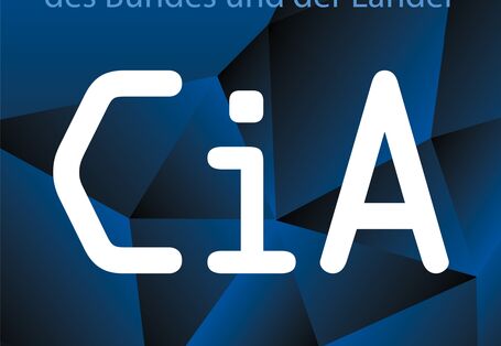 Grafik mit dem Logo der „Chemie im Alltag“ auf blauem Hintergrund