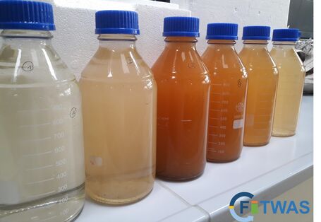 Zeitgestaffelte Probenahme von Filterspülwasser zur Untersuchung der Schlammeigenschaften