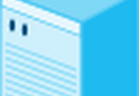 Blaue Infografik eines Flüssigkeitskühlsatzes (Chiller).