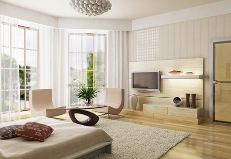 Ein modernes Wohnzimmer