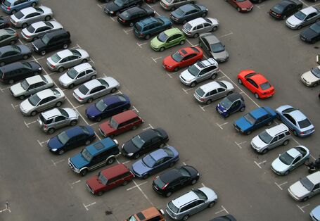 Luftaufnahme Parkplatz