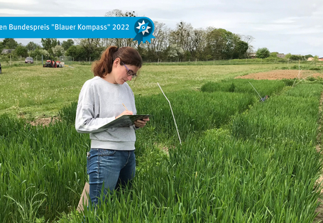 Bonitur des Striegelversuchs: Auswirkungen verschiedener Striegelintensitäten auf die Unkrautunterdrückung sowie auf den Segetalartenschutz.