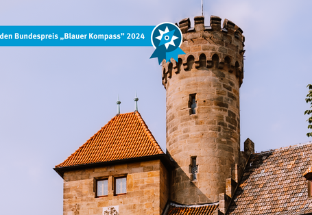 Das Bild zeigt das national bedeutsame Denkmal Schloss Hohenstein mit Park.