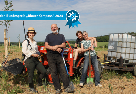 Das Team auf dem Acker