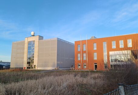 Der X-Band Radar auf der KISTERS's Parkgarage