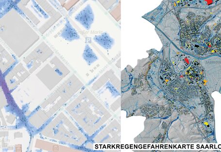 Starkregengefahrenkarte Saarlouis