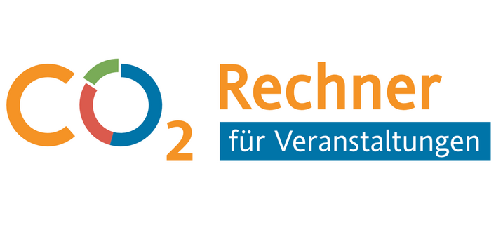 Logo: Schriftzug CO2-Rechner für Veranstaltungen