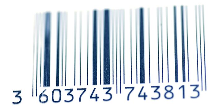 Großaufnahme eines Strichcodes