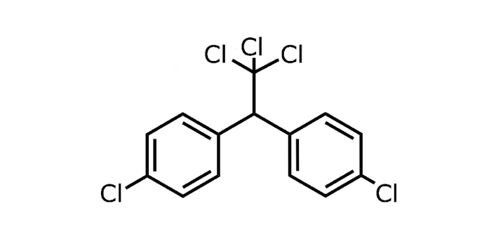 Strukturformel von DDT
