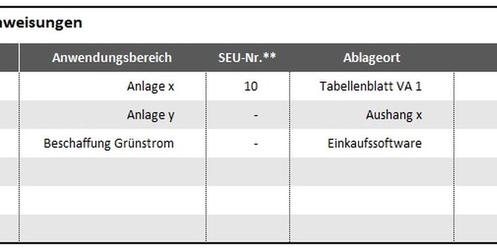 Grafik Element 8 - Verfahrensanweisung Übersicht