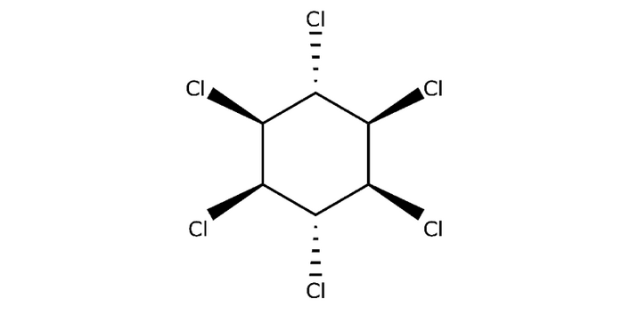 Strukturformel von Lindan