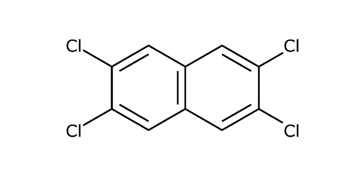 Strukturformel von Polychlorierten Naphthalinen