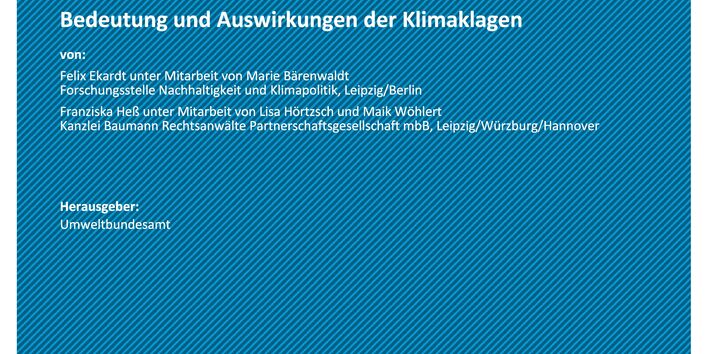 Cover von Climate-Change 62/2023 Judikative als Motor des Klimaschutzes?