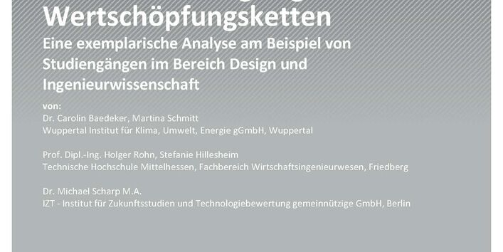 Cover des Berichts "Ressourcenkompetenz für Rohstoffnutzung in globalen Wertschöpfungsketten"