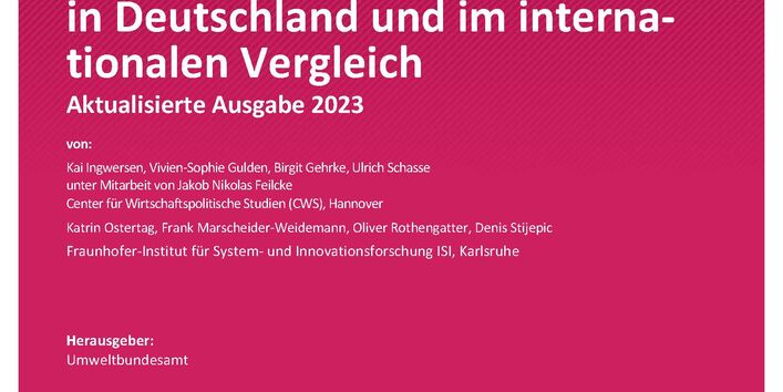 Cover des Berichts "Innovationsmotor Umweltschutz: Forschung und Patente in Deutschland und im internationalen Vergleich"
