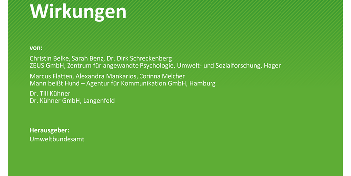 Cover des Berichts "Aufklärungskonzept zu Infraschall und dessen Wirkungen"