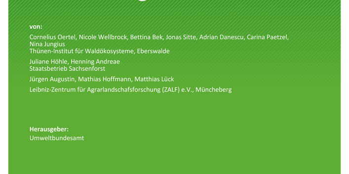 Cover des Berichts "Validierung der nationalen Modellierung der Critical Loads für Versauerung und Eutrophierung"