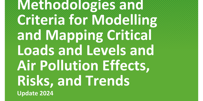 Cover des Berichts "Manual on Methodologies and Criteria for Modelling and Mapping Critical Loads and Levels and Air Pollution Effects, Risks, and Trends"