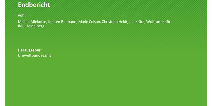 Cover des Berichts "Aktualisierung TREMOD/TREMOD-MM und Ermittlung der Emissionsdaten des Verkehrs nach KSG im Jahr 2023"