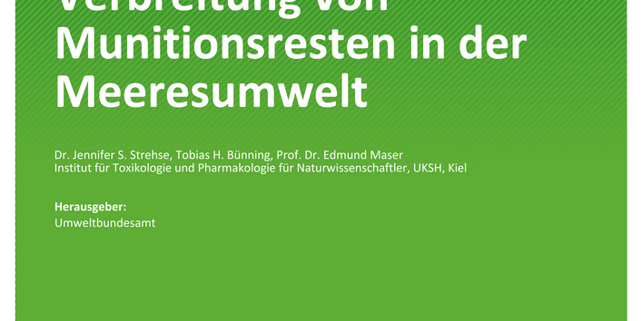 Cover des Berichts "Trends und Daten zur Verbreitung von Munitionsresten in der Meeresumwelt"