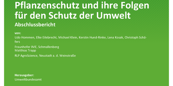 Cover des  Berichts "Pflanzenschutz im Wandel - Chancen der Digitalisierung und innovativer Verfahren im Pflanzenschutz und ihre Folgen für den Schutz der Umwelt"