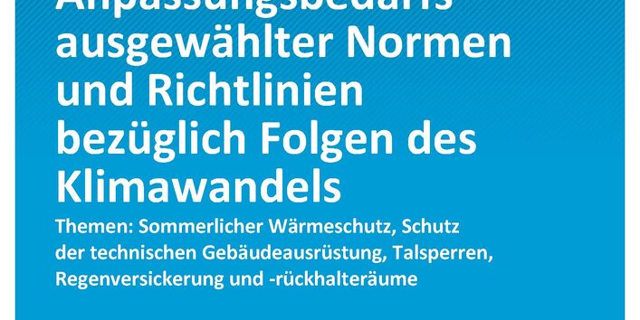 Cover von Climate-Change 17/2023 Adaptation Standard: Diskussion des Anpassungsbedarfs ausgewählter Normen und Richtlinien bezüglich Folgen des Klimawandels