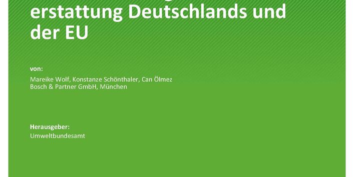 Cover des Berichts "Übersicht über Indikatoren in der bodenbezogenen Berichterstattung Deutschlands und der EU"