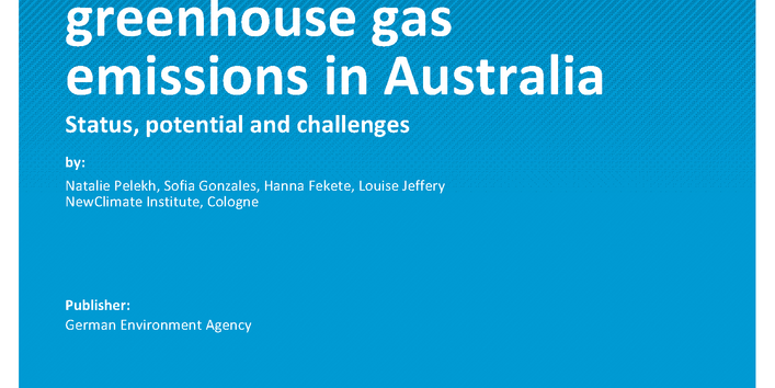 Cover of report "Mitigating agricultural greenhouse gas emissions in Australia"