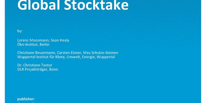 Cover des Berichts "Addressing equity in the Global Stocktake"