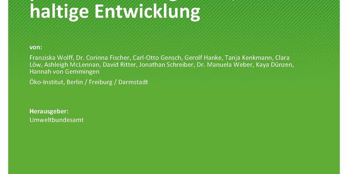 Cover des Berichts "Analyse von Transformationspfaden für eine globale, nachhaltige Entwicklung"