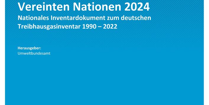 Cover des Berichts "Berichterstattung unter der Klimarahmenkonvention der Vereinten Nationen und dem Übereinkommen von Paris 2024"