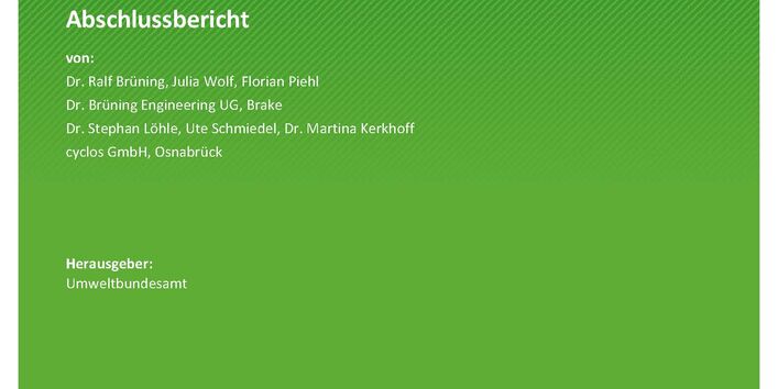 Cover des Berichts "Prüfung der Einführung einer Pfandpflicht für lithiumhaltige Batterien und Akkumulatoren"