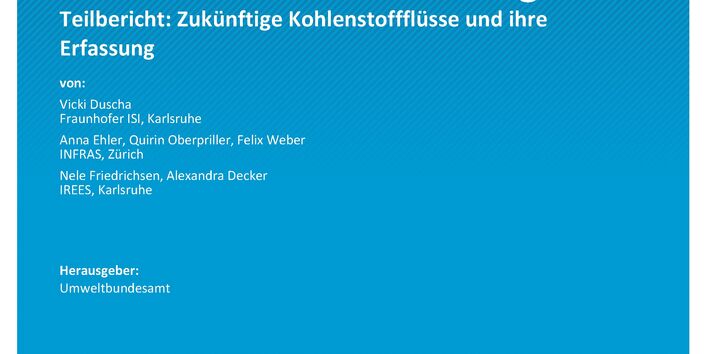 Cover des Berichts "Zirkuläre Kohlenstoffpfade und THG-Berichterstattung"