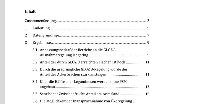 Cover des Factsheets "Europäische Agrarpolitik: Ausnahmen bei GLÖZ 8 verhindern positive Umwelteffekte der Regelung in Deutschland"
