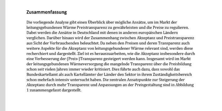Cover des Factsheets "Preise und Preistransparenz als Akzeptanzfaktor in der Fernwärme"
