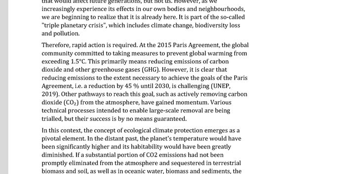 Cover des Factsheets "The relevance of autochthonous vs. allochthonous carbon in Blue Carbon ecosystems for climate change mitigation"