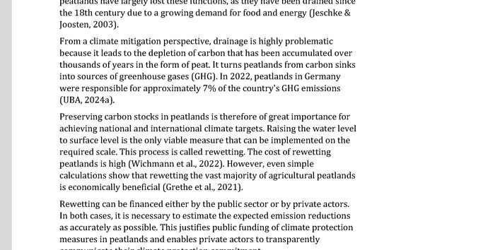 Cover des Factsheets "Approaches to measure greenhouse gas emissions from peatlands"