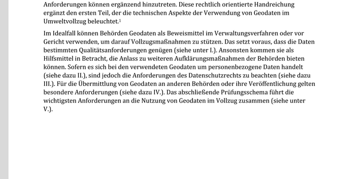 Cover des Factsheets "Geodatennutzung im Umweltvollzug – Teil 2"