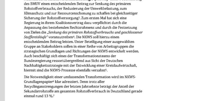 Cover des Factsheets "Für eine echte zirkuläre Wende aus der linearen Sackgasse"